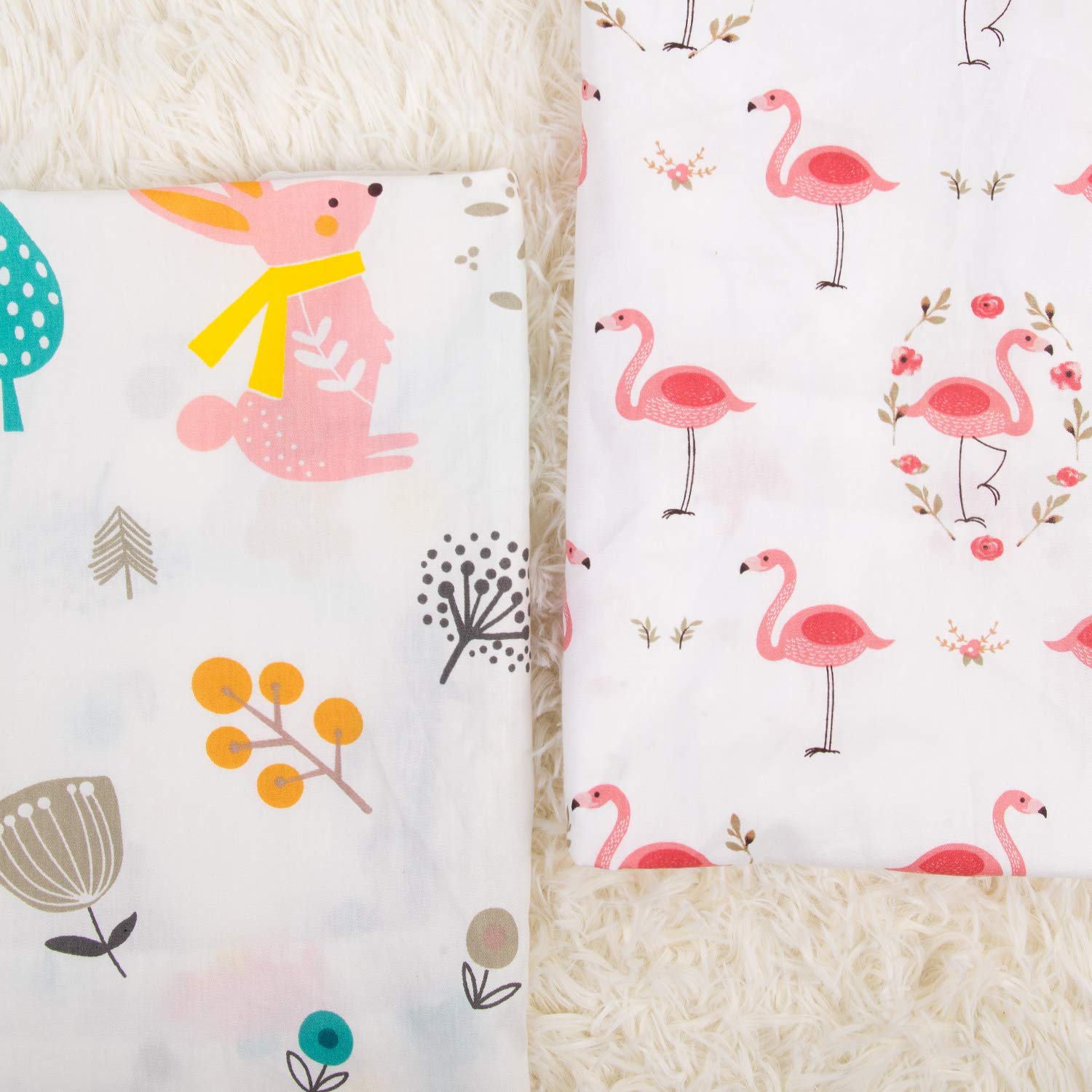 ALVABABY Changing Pad Covers 2pack 100% Organic Cotton Soft and Light Baby Cradle Mattress for Boys and Girls 2TWCZ08 - Image 9